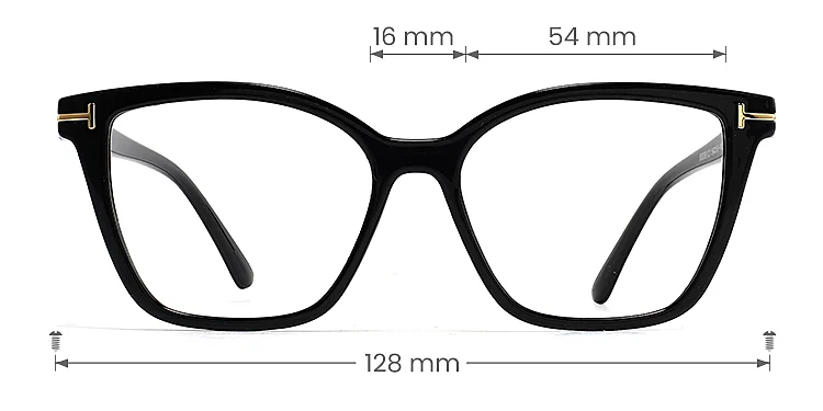 Geir black   Plastic  Eyeglasses, size view