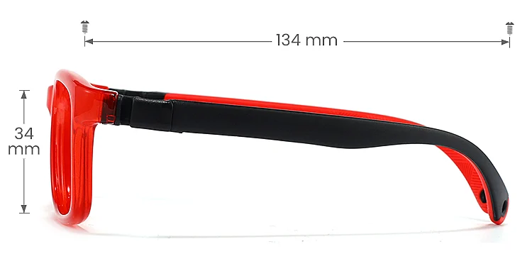 Penn red   Plastic  Eyeglasses, size view