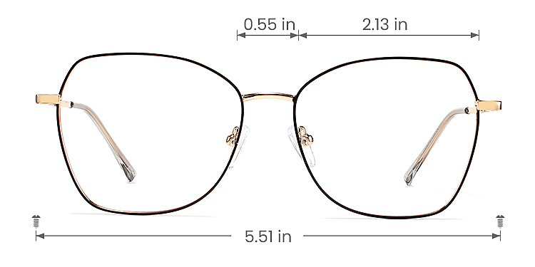 Berreth warm tortoise   Metal  Eyeglasses, size view