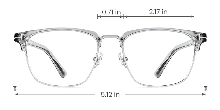 Bless grey grey brown   Plastic  Eyeglasses, size view