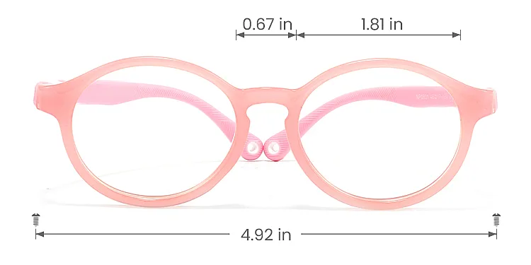 Pacho pink   Plastic  Eyeglasses, size view