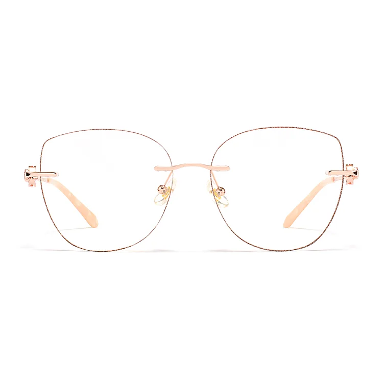 Cat Eye Gold Eyeglasses