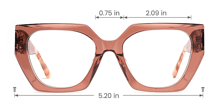 Wyke brown   Acetate  Eyeglasses, size view