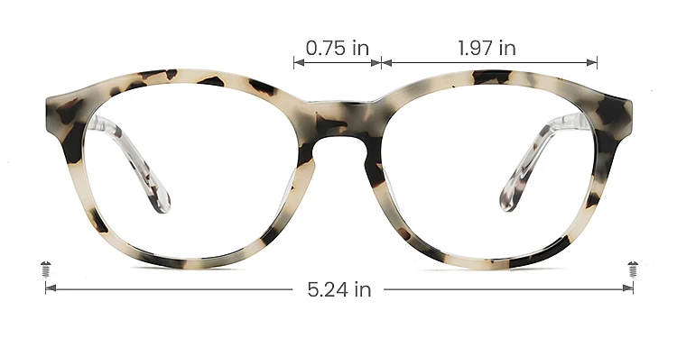 Eva petal tortoise   Acetate  Eyeglasses, size view