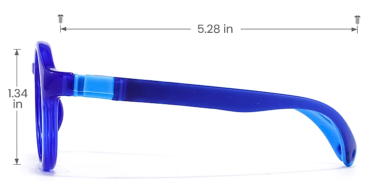 Penn blue   Plastic  Eyeglasses, size view