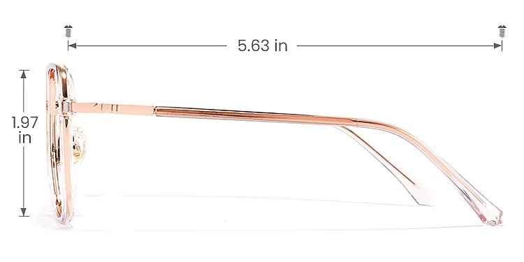 Diana champagne   Plastic  Eyeglasses, size view