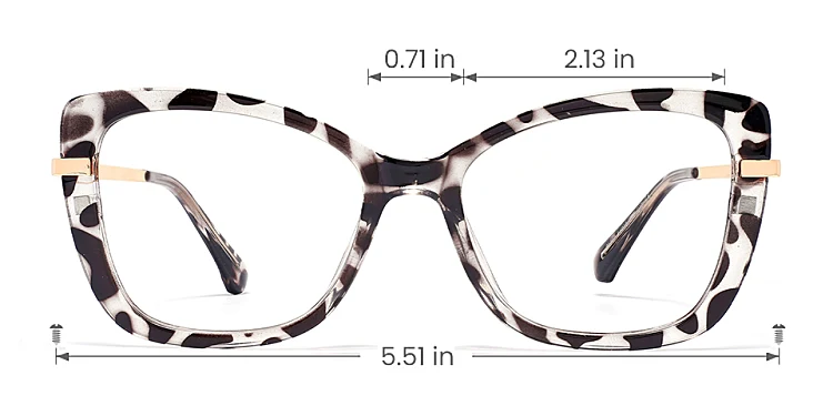 Esme petal tortoise   Plastic  Eyeglasses, size view