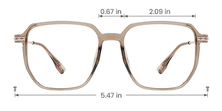 Romola light brown   Plastic  Eyeglasses, size view