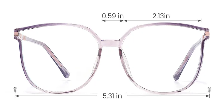 Sissie purple lavender   Plastic  Eyeglasses, size view