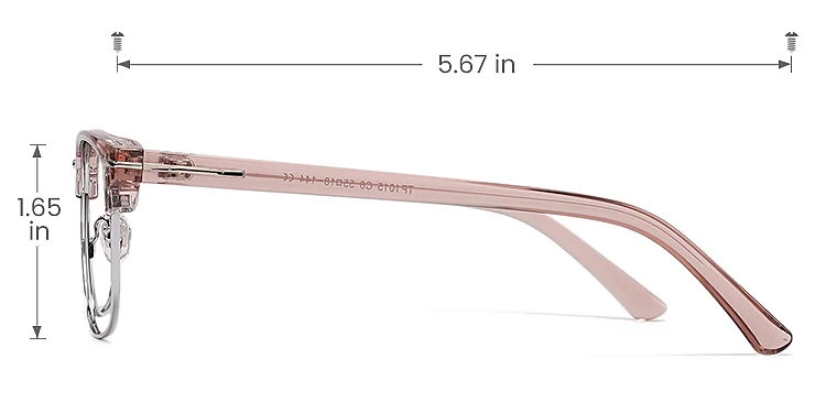 Aries brown purple   Plastic  Eyeglasses, size view