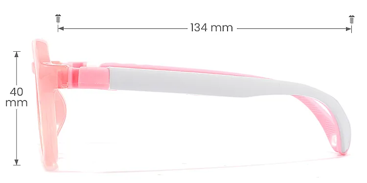 Pacho pink   Plastic  Eyeglasses, size view