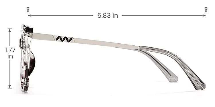 Monie grey   TR90  Eyeglasses, size view