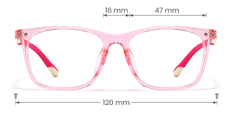 Paine pink   Plastic  Eyeglasses, size view