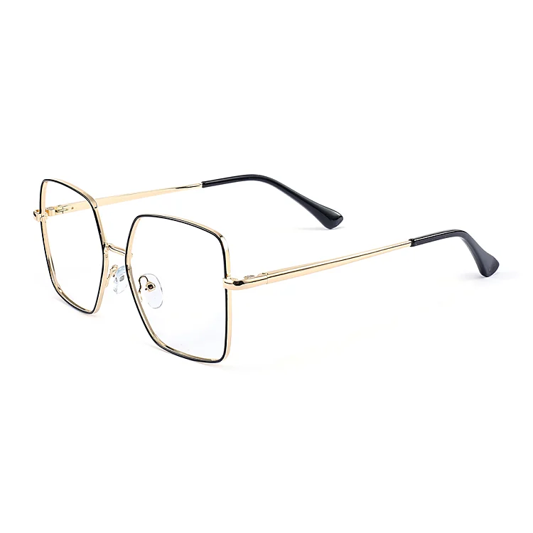 lenshop on X: The glossy black frame and a V-shaped gold brow