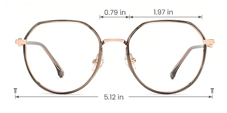 Lala seaweed   Plastic  Eyeglasses, size view