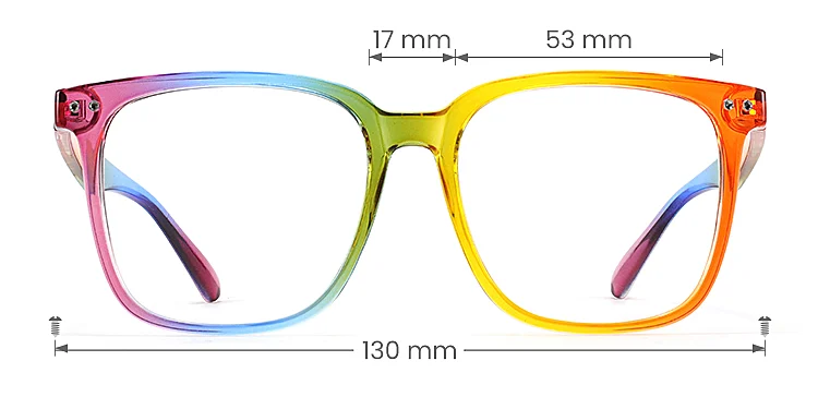 Sunday rainbow   Plastic  Eyeglasses, size view