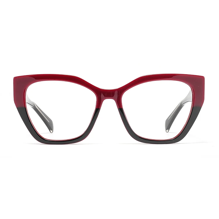 CARINA - CARMINE + CLEAR GLASSES