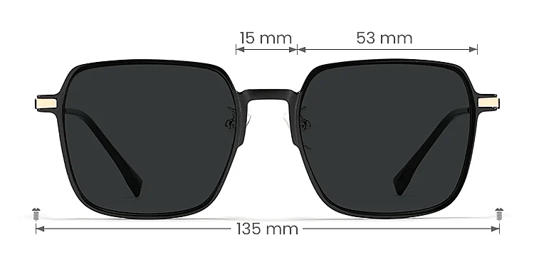 Sandy black   Plastic  Sunglasses, size view