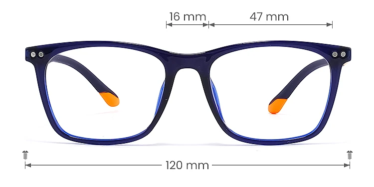 Paine black   Plastic  Eyeglasses, size view