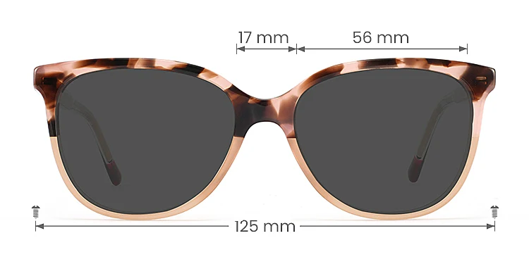 Stellar champagne tortoise   Acetate  Sunglasses, size view