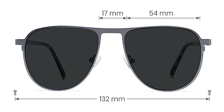 Hamid blue   Metal  Sunglasses, size view