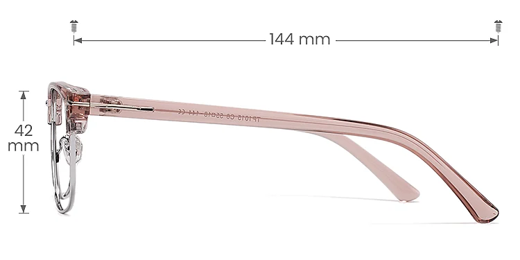 Aries brown purple   Plastic  Eyeglasses, size view