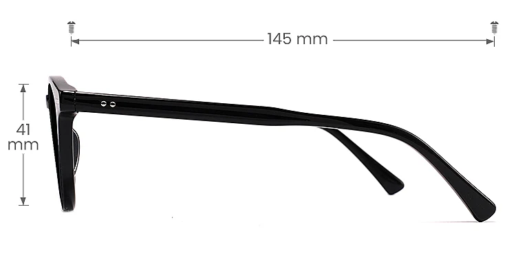 Selena black   Plastic  Sunglasses, size view