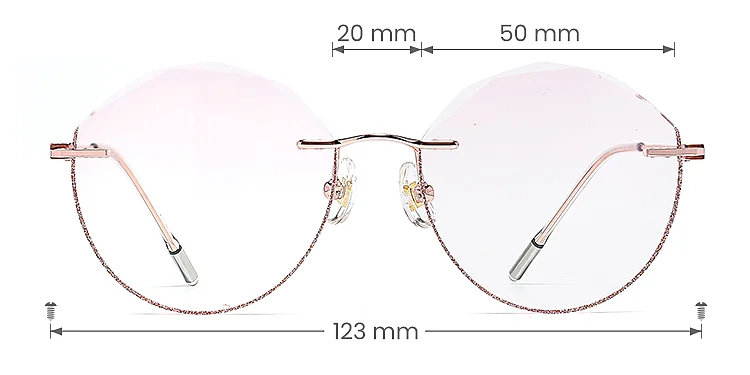 Leanne rose gold   Metal  Sunglasses, size view