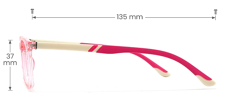 Paine pink   Plastic  Eyeglasses, size view