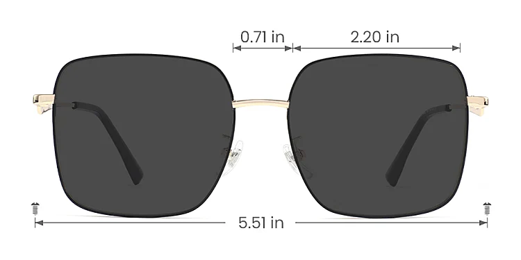 Louis Vuitton Gold Dorothy Sunglasses