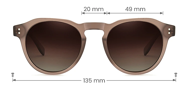 Jackie brown   Acetate  Sunglasses, size view