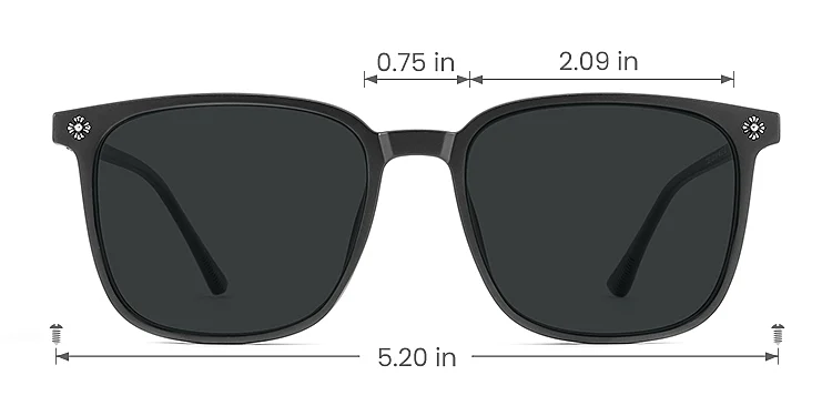 Suellen black   Plastic  Sunglasses, size view