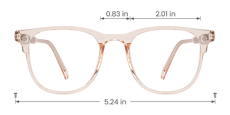 Deysi champagne   Plastic  Eyeglasses, size view