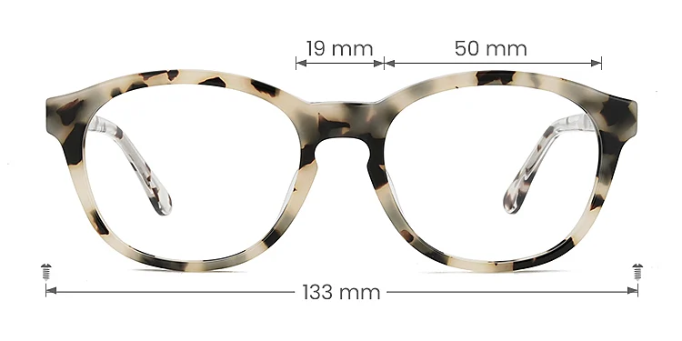 Eva petal tortoise   Acetate  Eyeglasses, size view