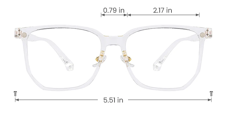 Picus clear   Plastic  Eyeglasses, size view