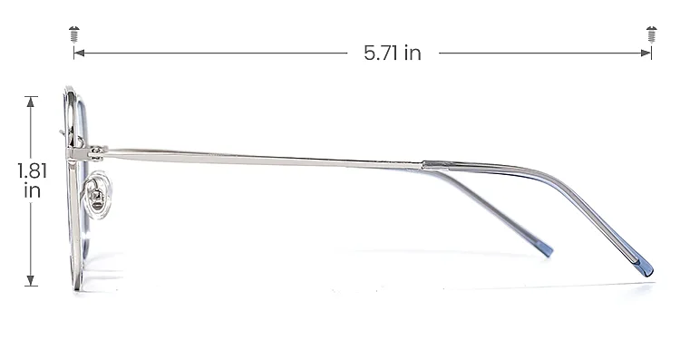 Rysc grey   Plastic  Eyeglasses, size view