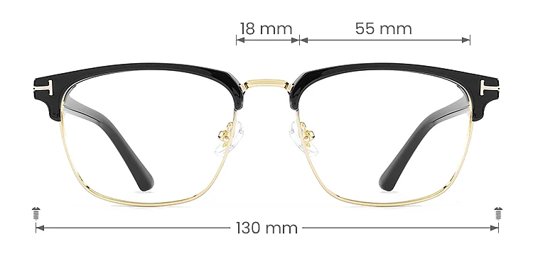 Sudi black grey   Plastic  Eyeglasses, size view