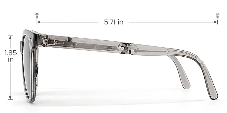 Fold grey   Plastic  Sunglasses, size view