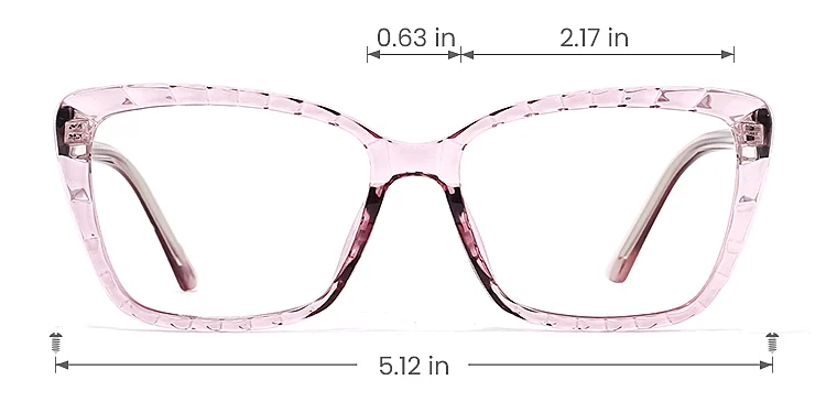 Larow purple   Plastic  Eyeglasses, size view