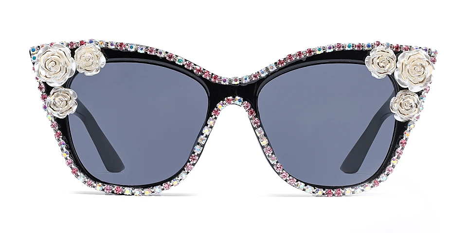 Alix black colorful   Plastic  Sunglasses