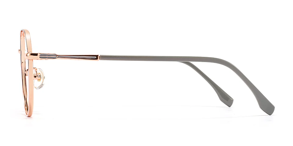 Barbara grey pink   Metal  Eyeglasses