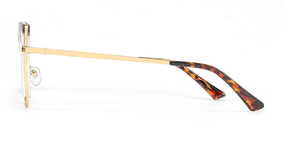 Falisha warm tortoise clear   Plastic  Eyeglasses