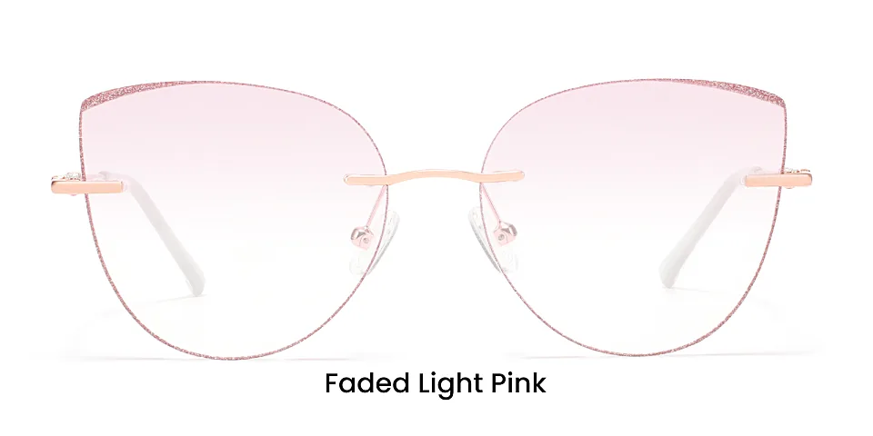 Glamour rose gold   Metal  Eyeglasses