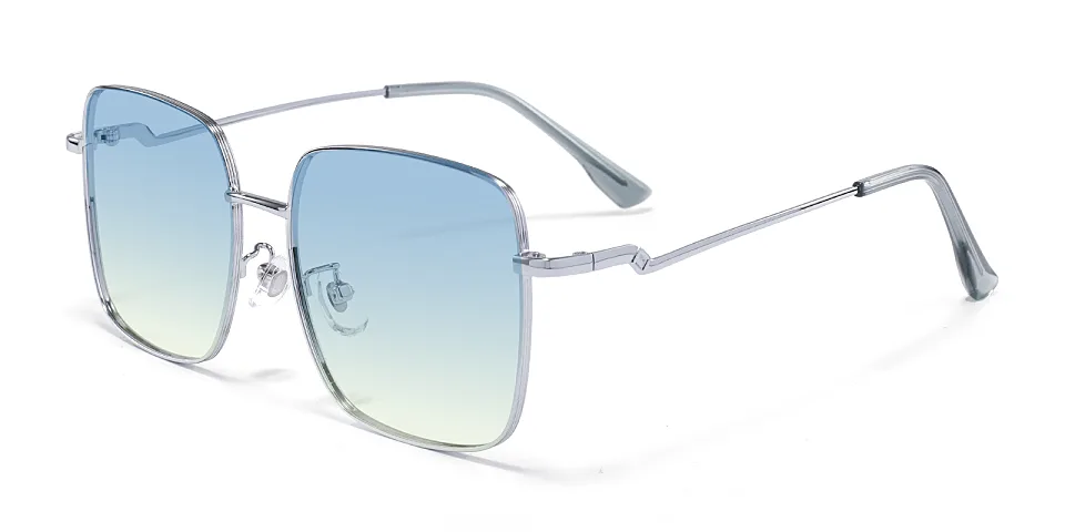 Dorothy silver   Metal  Sunglasses