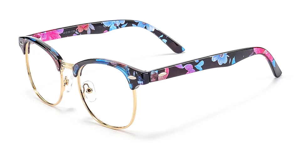Sigrid blue tortoise gold   Plastic  Eyeglasses