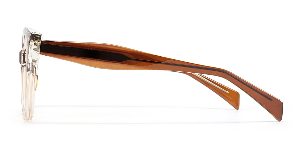 Leila brown tortoise champagne   TR90  Eyeglasses