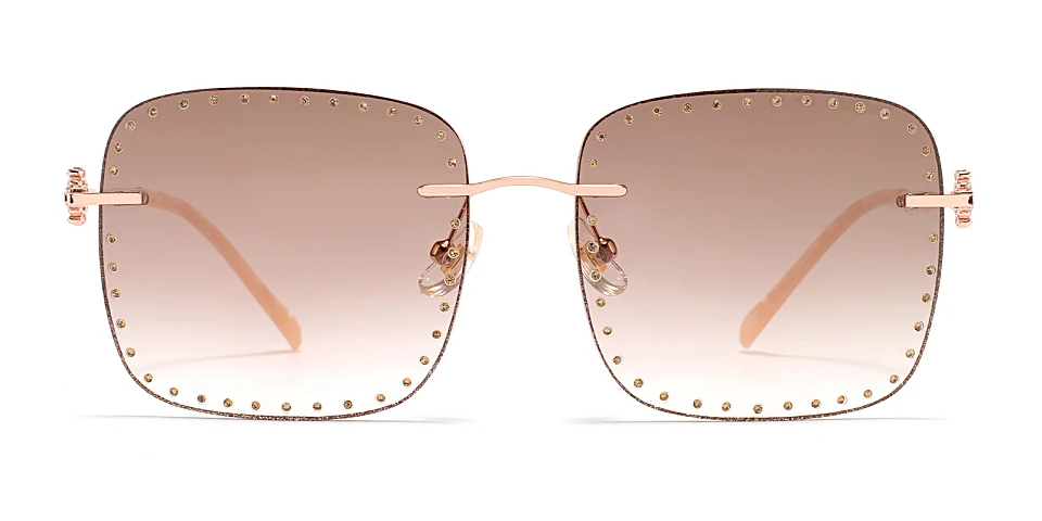 Super Star rose gold   Metal  Sunglasses