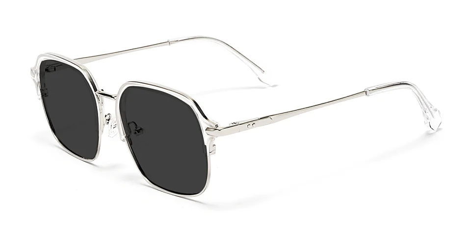 Lorene clear   Metal  Sunglasses
