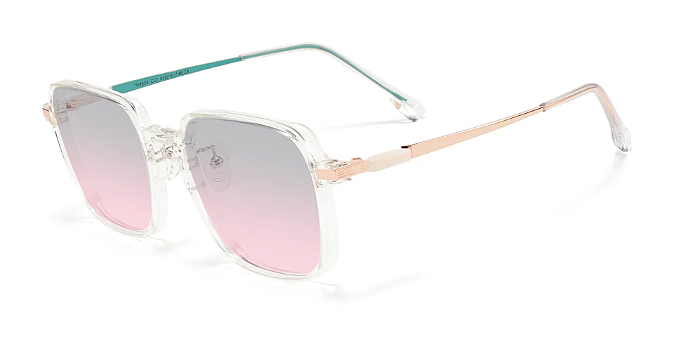 Sandy clear   Plastic  Sunglasses
