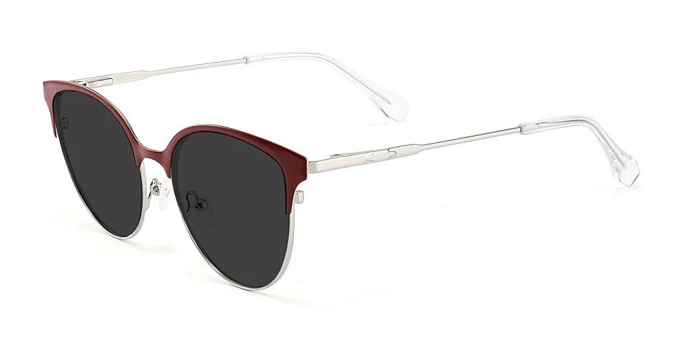 Maggie red   Metal  Sunglasses